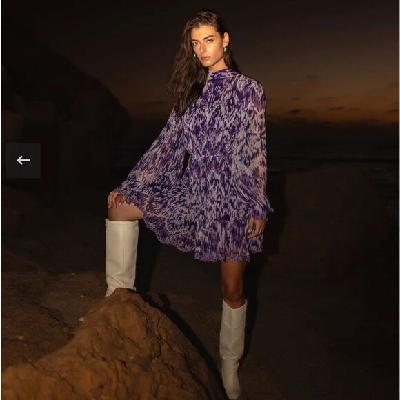 HEMANT & NANDITA Dresses & Skirts - NWT Hemant & Nandita Anum Mini Dress Purple Large
